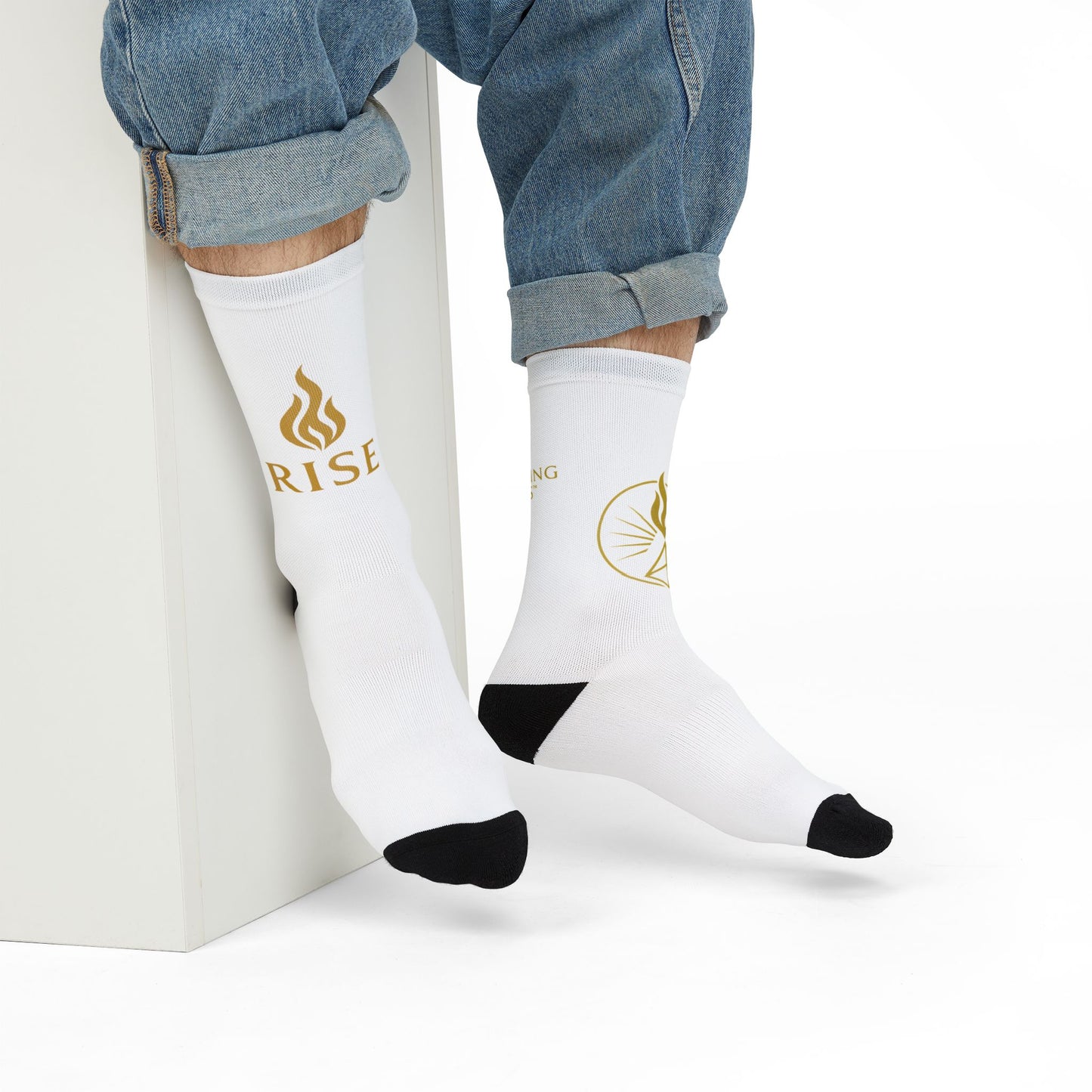 🔥 The Ascending Ones™ “RISE” Socks – Step with Purpose 🔥
